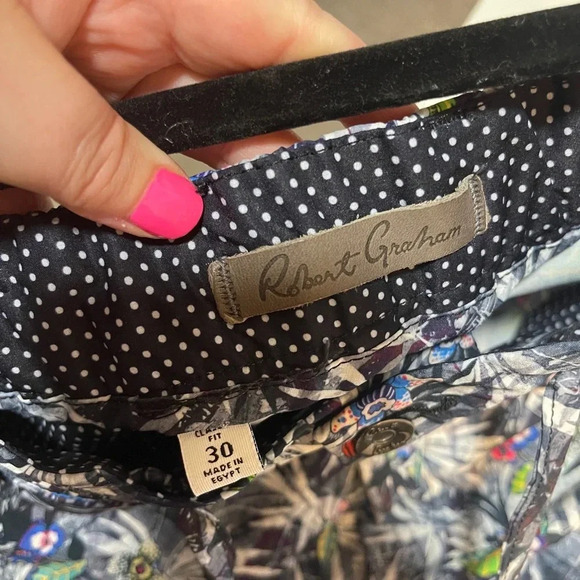 Robert Graham Floral Paisley Performance Board Shorts Swim Trunks Pants Size‎ 30 - Picture 4 of 6
